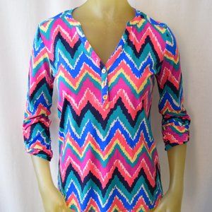 Lilly Pulitzer Hearts a Flutter Janelle Top Size S